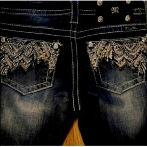 Gorgeous Miss Me Signature Boot Jeans With 34" Inseam